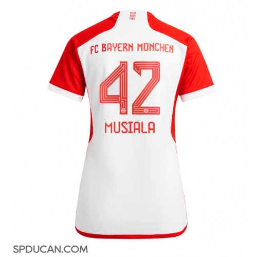 Zenski Nogometni Dres Bayern Munich Jamal Musiala #42 Domaci 2023-24 Kratak Rukav